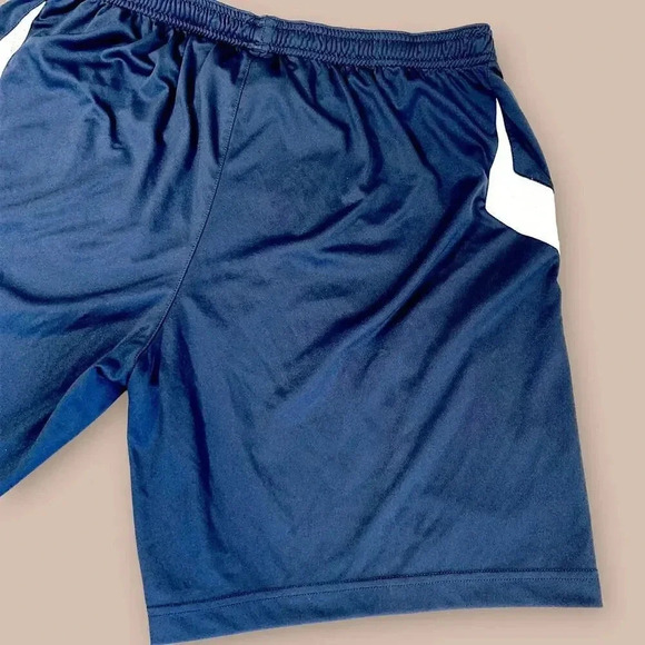Reebok Athletic Workout Training Gym Shorts Activewear Jersey Size XL Navy White - Picture 7 of 12